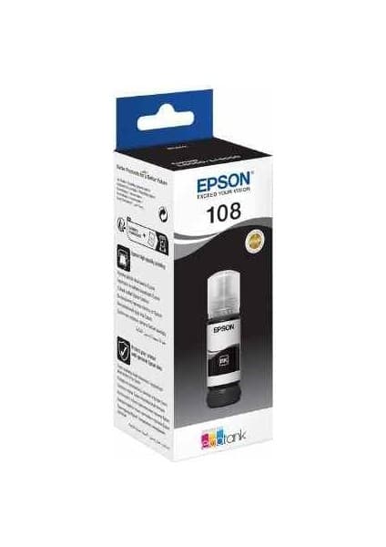 Epson T09C1 108 Black Siyah Şişe Mürekkep T09C14A