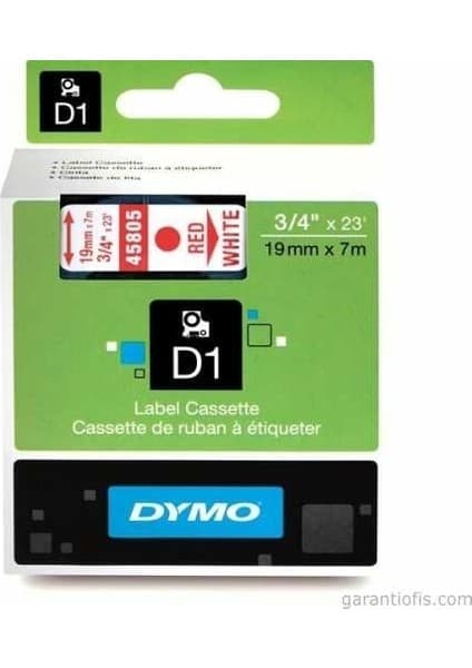 Dymo D1 Beyaz/mavi Yedek Şerit 19MM x 7mt (45804) Fiyatı