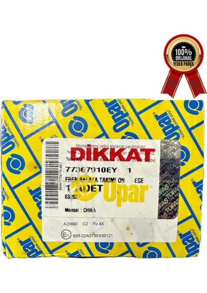 Opar Fiat Egea Ön Fren Balata Takımı Opar