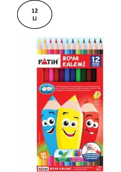Fatih 12 Renk Tam Boy Kuruboya