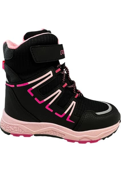 Pepino Pk24-1361 Filet Kız Çocuk Kar Botu Siyah Pembe