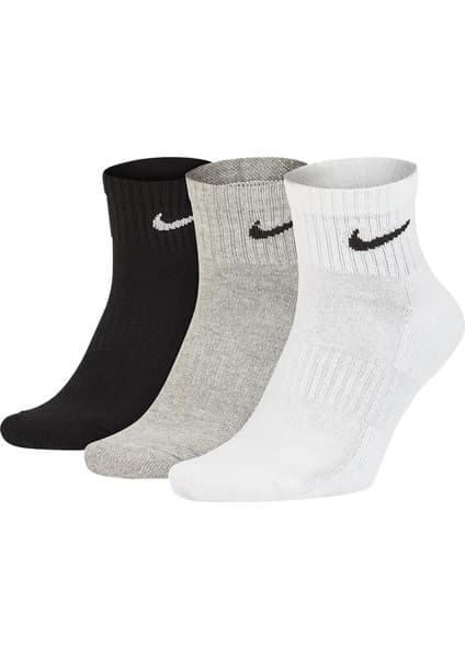Nike Everyday Cushioned (3 Pairs) Unisex Çok Renkli Antrenman Çorap
