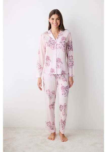 Penti Naya Pembe Gömlek Pantolon Pijama