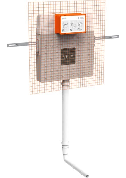 VitrA V8 768-1700-01 Gömme Rezervuar, Helataşları için, 3/6