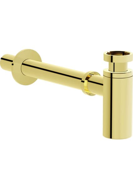 VitrA Artema A4512374 Lavabo Sifonu, T Tipi, Soft Altın
