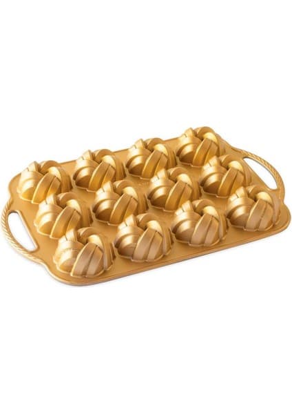 Nordic Ware 75. Yıl Özel 12´li Mini Örgü Bundt Kek