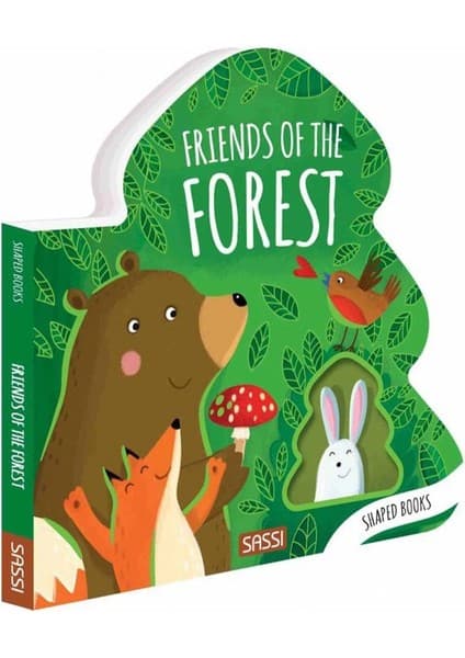 Sassı Friends of the Forest - Shaped Board Book Kitabı ve