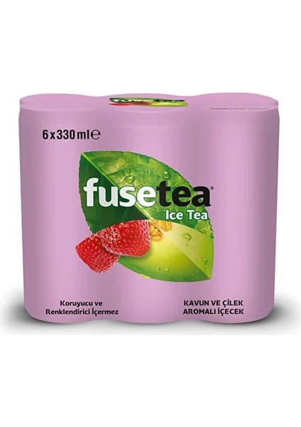 Fuse Tea Kavun ve Çilek Aromalı Soğuk Çay 330 ml x 6 Adet Fiyatı