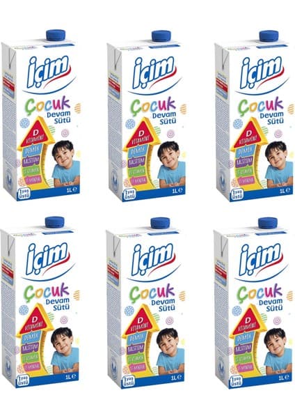 İçim Çocuk Devam Sütü 1 lt x 6