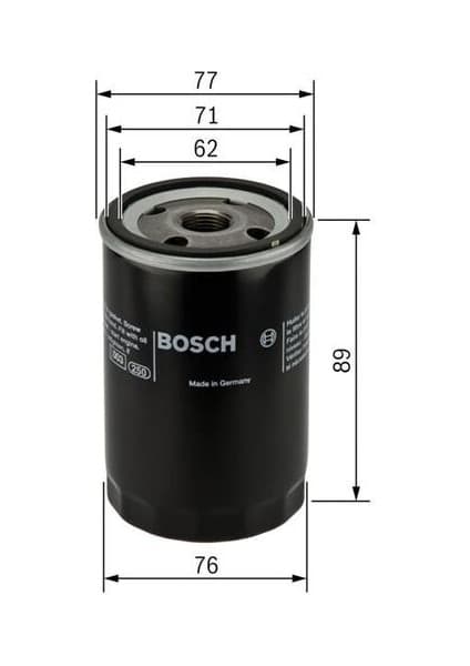 Bosch 0986452044 Yağ Filtresi Toyota Corolla 1.4 D4D 2004-2010 Auris 1.4 D4D 2007-2010 Hiıux Vigo