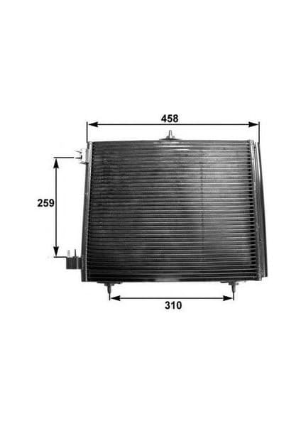 Denso DCN21009 Klima Radyatörü C2 C3 C3 Iı C3 Pluriel C3 Iıı Ds3 208 207 P1007 2008 Ölçü 420X374X16
