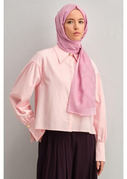 Armine Tencel İpek Minimal Monogram Desen Şal