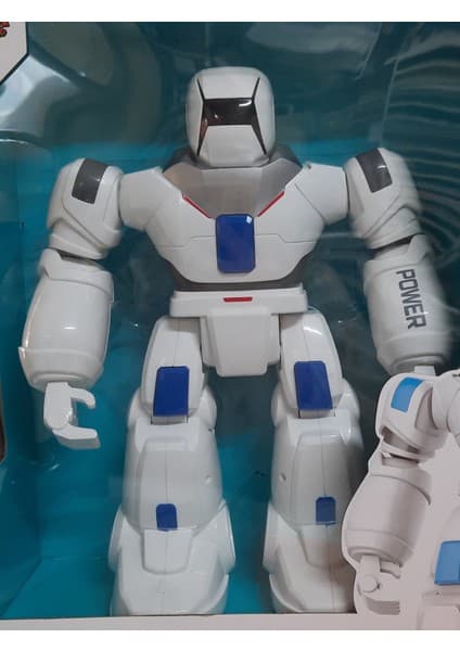 Vardem Oyuncak Vardem Sesli Işıklı Hareketli Interaktif Beyaz Robot Oyuncak Çocuklar İçin Eğlenceli