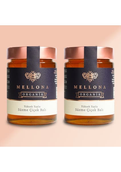 Mellona Organik Yüksek Yayla Süzme Çiçek Balı 450 gr*2'li Fiyatı