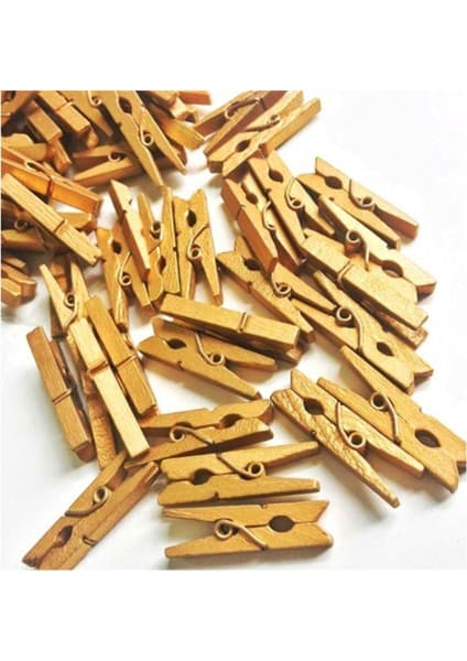 Ranic 100'LÜ Gold Ahşap Mandal 2.5 cm (10'lu PAKET-1000 Fiyatı