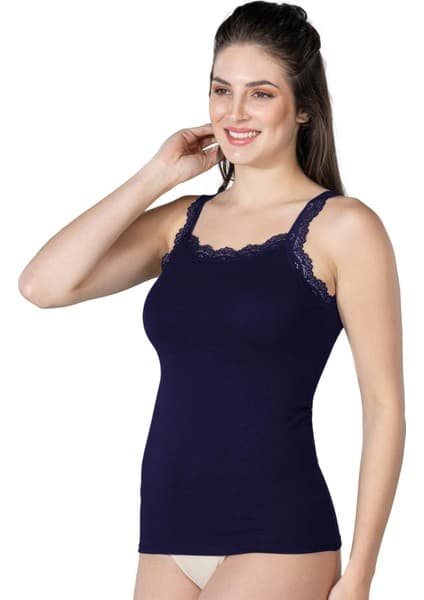 LACİVERT MI Emay 1411 Modal Cotton Dantelli Atlet Fiyatı