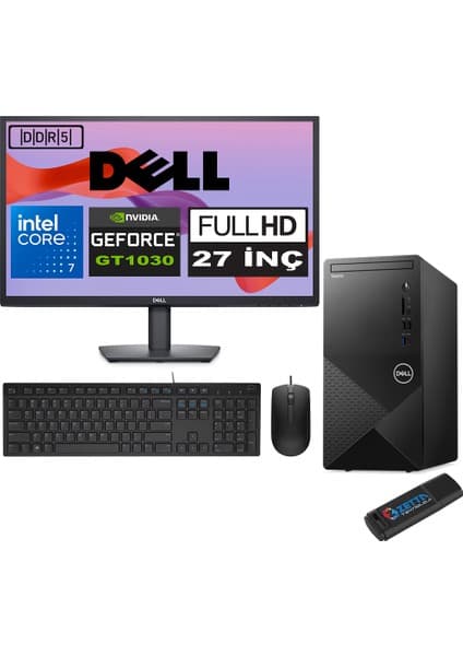 Dell Vostro 3030 mt Intel Core I7 12700 48GB Ddr5 512GB SSD Fiyatı