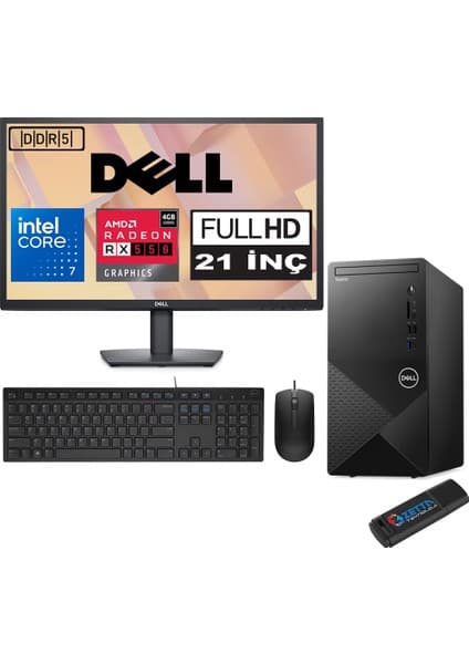 Dell Vostro 3030 mt Intel Core I7 12700 48GB Ddr5 512GB SSD Fiyatı