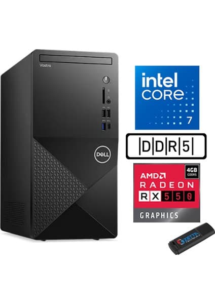 Dell Vostro 3030 mt Intel Core I7 12700 48GB Ddr5 1tb SSD Fiyatı