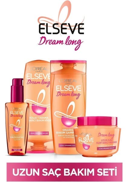 Elseve Dream Long Şampuan - Saç Kremi - Serum -