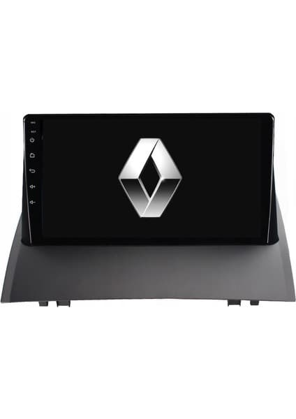 Renault Megane 2 - Araç Multimedya Ekran - 6gb 128GB - S - Black - 2004 - 2008 - 9 Inch - Upg -