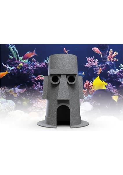 Sünger Bob Squidward Paskalya Adası Evi Akvaryum