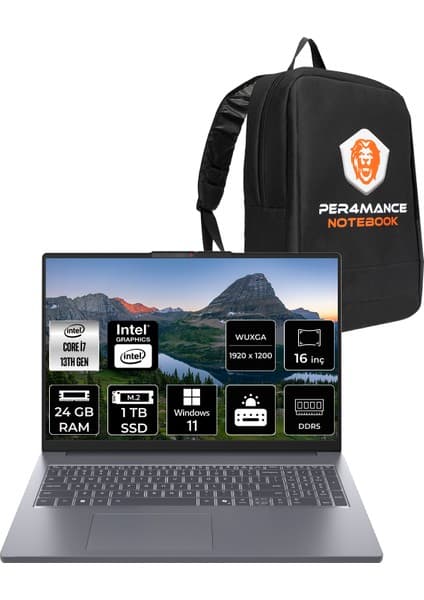 Lenovo Ideapad Slim 3 i7 13620H Notebook 24GB RAM 1TB SSD Fiyatı