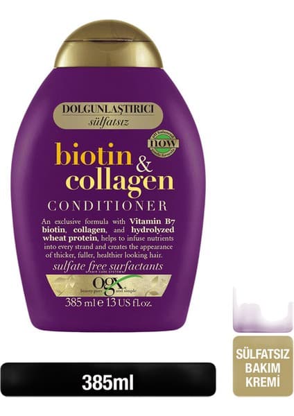 Ogx Biotin ve Kolajen Bakım Kremi 385