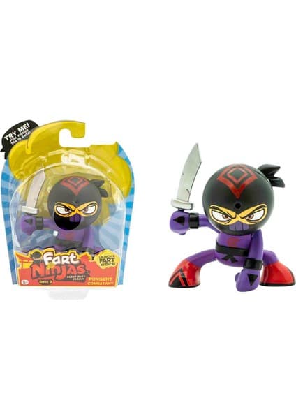 Fart Ninjas Sesli Fart Ninjas Gaz Çıkaran Sensörlü Figür S9 FAN02001 - Pungent