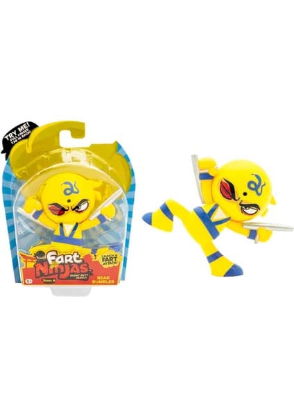 Fart Ninjas Sesli Fart Ninjas Gaz Çıkaran Sensörlü Figür S9 FAN02001 - Rear