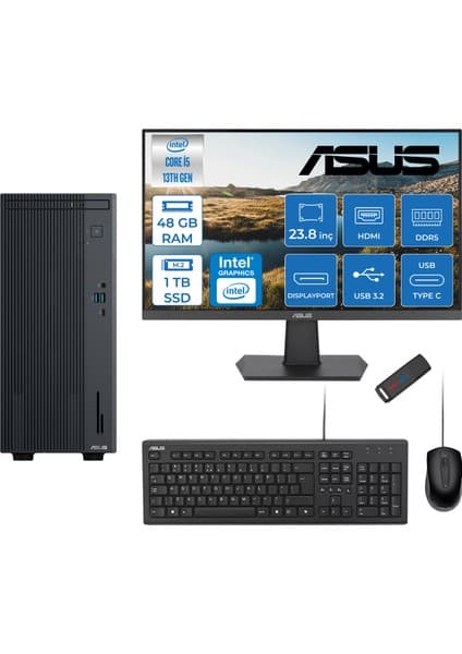 Asus Expertcenter P500MV Intel Core I5-13420H 48GB Ddr5 1tb Fiyatı