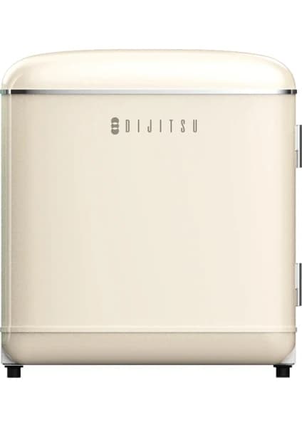 Dijitsu DB80RBE Retro Mini Buzdolabı Bej