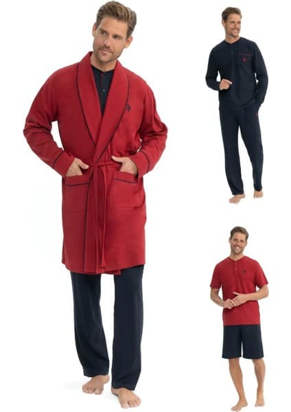 U.s. Polo Assn. Erkek Çeyizlik 5'li Pijama Takım