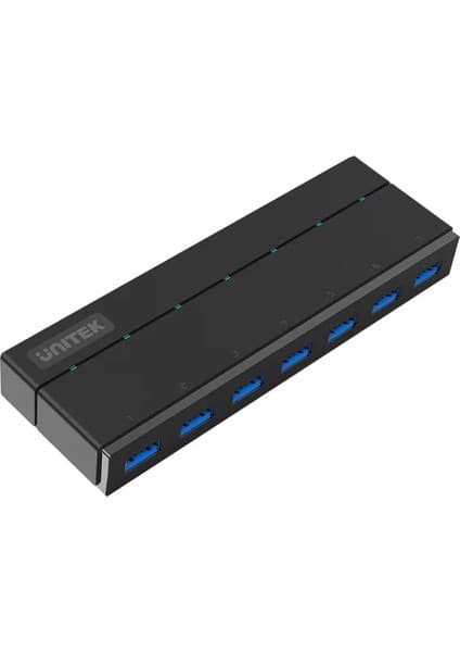 Unitek Type-A to 7 USB 3.0 Port Şarj Destekli USB Hub Dönüştürücü