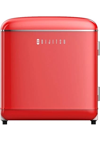 Dijitsu DB80RRE E Enerji Sınıfı 45 Lt Statik Retro Kırmızı Mini Buzdolabı Mekanik Kontrol ile