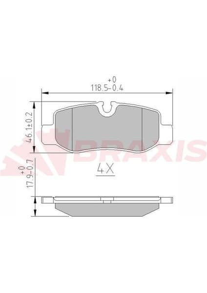 Fren Balatası Arka V-Class W447 14> Vıto W447