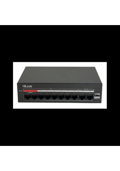 Hılook NS-0110MP-60, 8 Port, Megabit, Poe 60W, 2 Port Megabit Uplink, Yönetilemez, Masaüstü