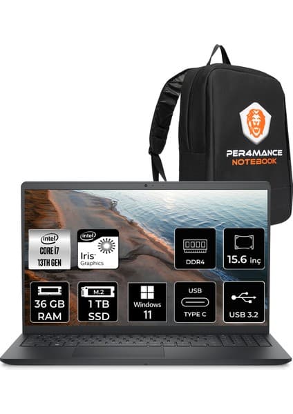 Dell Inspiron 15 3530 i7 1355U Notebook 36GB RAM 1TB SSD Fiyatı