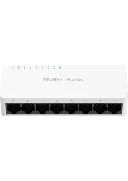 Ruijie Reyee RG-ES08F 8-Port 10/100 Mbps Tak Çalıştır Plastik Kasa