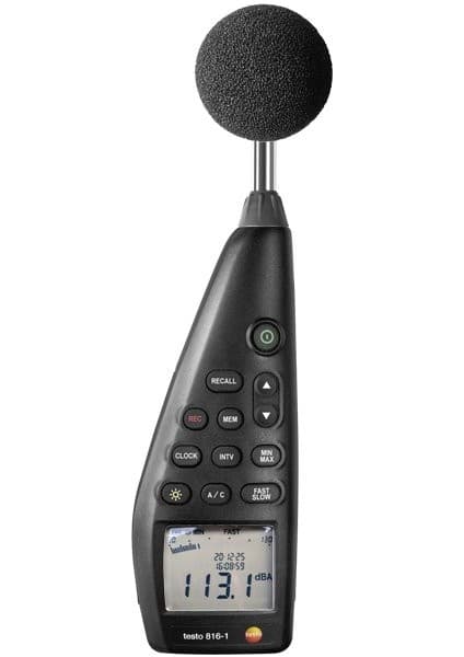 Testo 816-1 Gürültü Seviyesi Ölçüm Cihazı ve Kayıt
