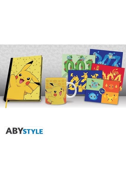Abysse Pokemon Gift Set Pikachu A5 Notebook + Mug +