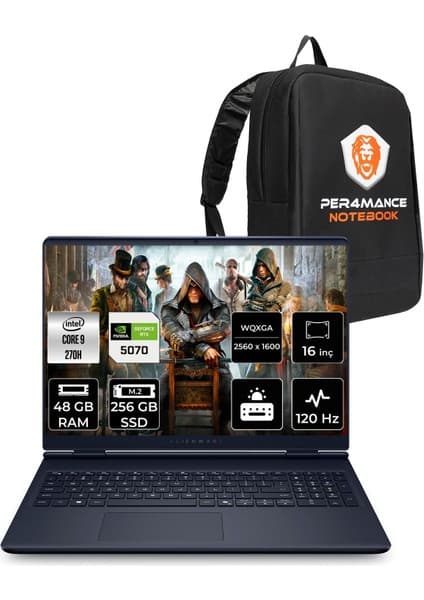 Dell Alienware 16 Aurora Core 9 270H RTX 5070 8GB Gaming Fiyatı