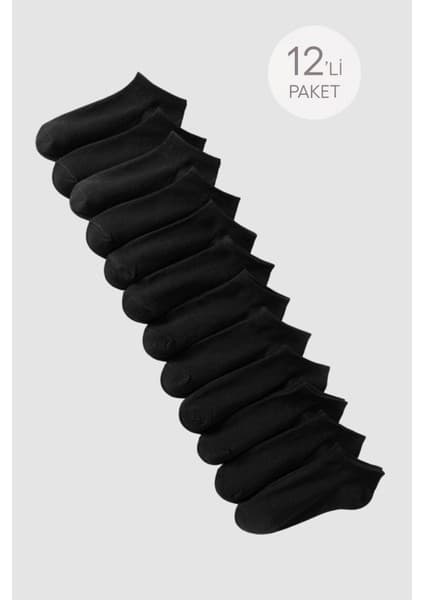 Unisex 12'li Basic Step Çorap