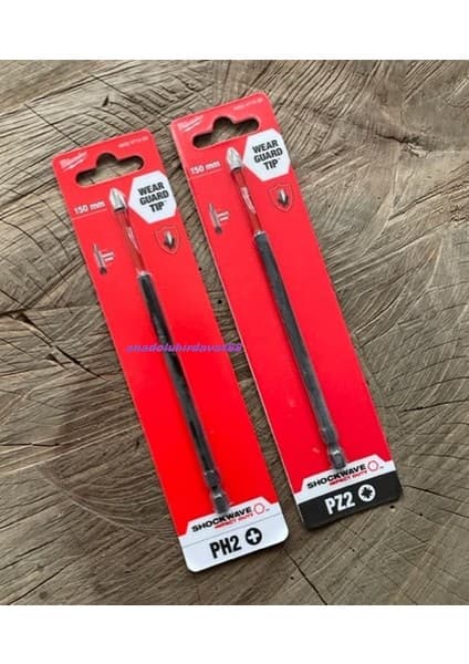 Milwaukee Ph2 Yıldız Bits Uç 15CM Pz2 Uç Cobalt Çelik Vida Sıkma Ucu