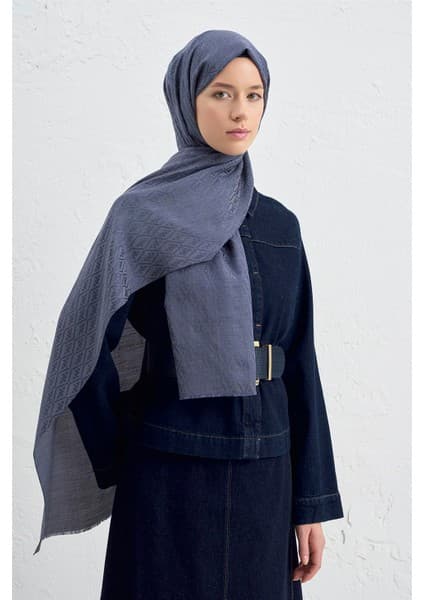 Armine Elegance İpek Pamuk Monogram Şal