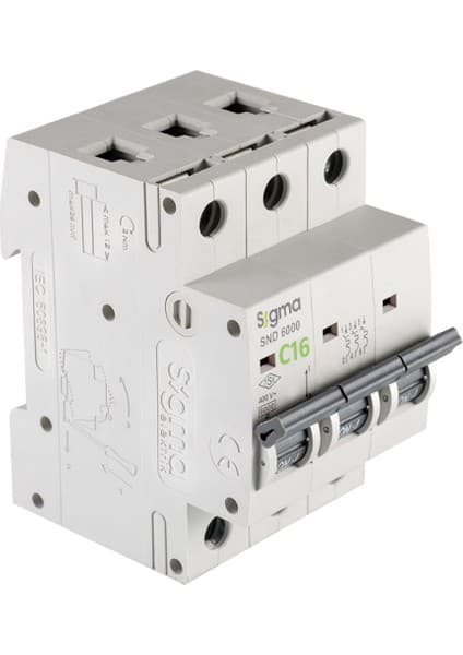 Sigma 6SM316C C Tipi Trifaze 3X16A 6ka Otomatik