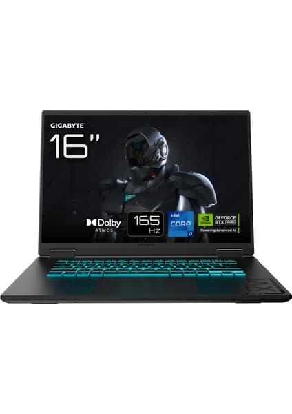 Gigabyte Gaming A16-CVH Intel Core i7 13620H 16GB 1TB SSD RTX5060 Freedos 165Hz 16" Taşınabilir Bilgisayar