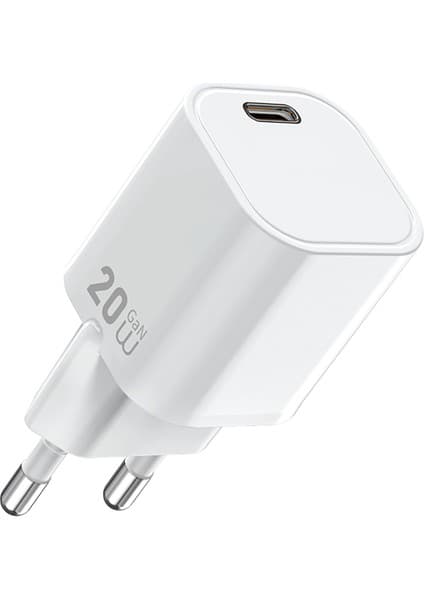 Wiwu WI-G014 Cube Serisi Gan Tech Pd Hızlı Şarj Özellikli Mini Şarj Başlığı 20W