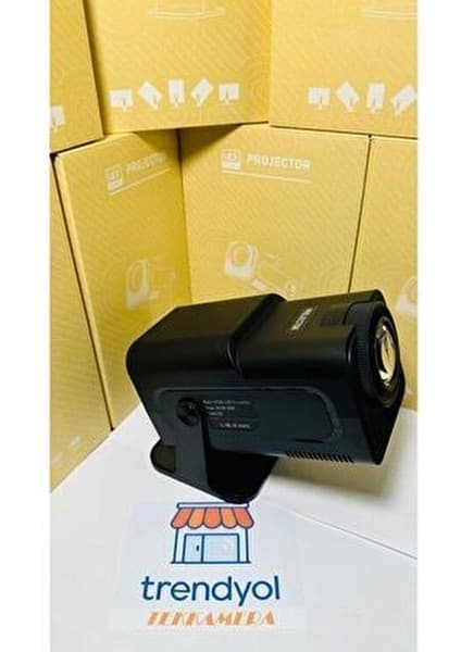 HY320 Mini 300 Lümen Yüksek Işık Gücü Siyah LED Projeksiyon 30.000 Saat Lamba Ömrü Android