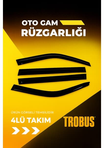 Trobus Skoda Felicia E.K. 1994 Cam Rüzgarlığı 4lü Takım Fiyatı